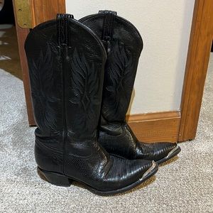 Tony Lama black womens cowboy boots size 7